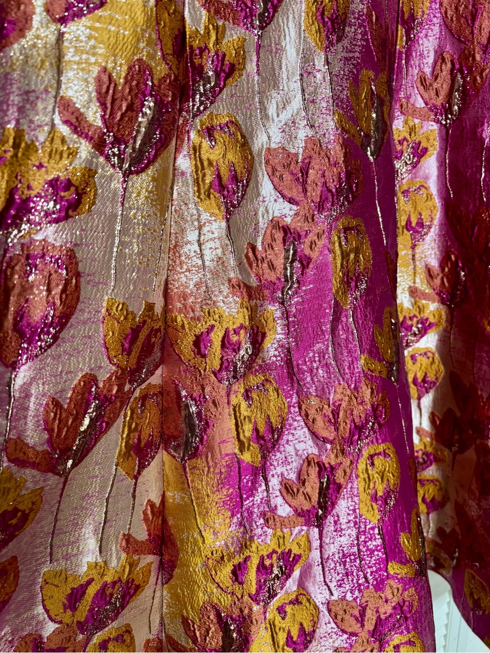 NWT Taylor Brocade Metallic Sleeveless A-Line Dress 14 - Picture 4 of 6
